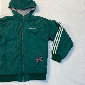 Vintage Adidas Reversible Jacket in Green/Gray